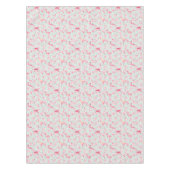 Flamingo-veren op poka-dots 2 tafelkleed (Voorkant)