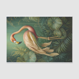 Flamingo Verenige Fijne Kleding, Elegante Botanisc Tissuepapier