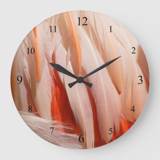 flamingo-verenklok grote klok (Voorkant)