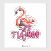 Flamingo Verhoog je stijl met Stickers (Vel)