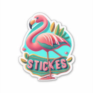 Flamingo Verhoog je stijl met Stickers