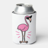 Flamingo verjaardag, flamingo, flamingo zonnebril blikjeskoeler (Blikje Voorkant)