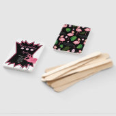 Flamingo verjaardag handwaaier (Niet-gemonteerd)