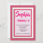 Flamingo verjaardag kaart (Achterkant)