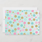 Flamingo Verjaardag Uitnodiging Topical Pool Party (Achterkant)