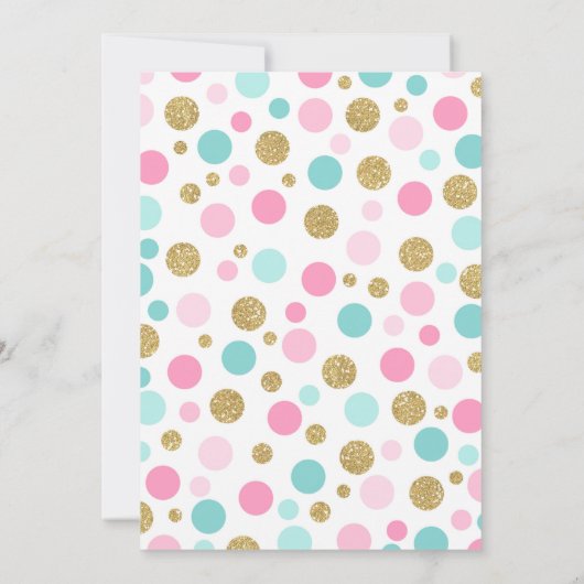 Flamingo Verjaardag Uitnodiging Topical Pool Party (Achterkant)