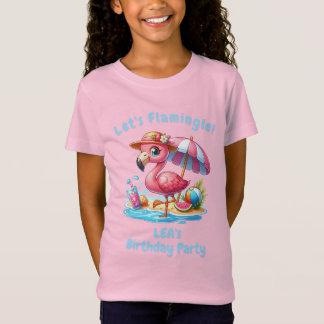Flamingo Verjaardags T-Shirt voor Meisjes | Laten