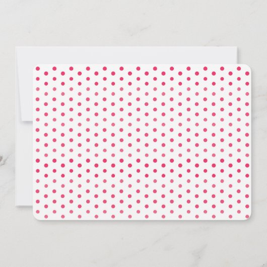 Flamingo verjaardagsuitnodigingen kaart (Achterkant)