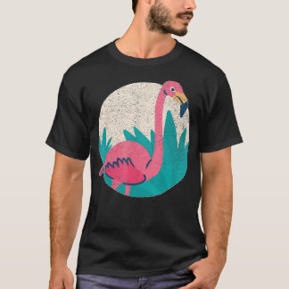  flamingo verontruste  stijl dier t-shirt