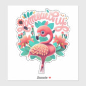 Flamingo verrukken Stickers die vreugde brengen (Vel)