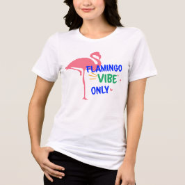 "Flamingo Vibes Alleen"  Tri-Blend Shirt
