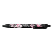 Flamingo Vibes Only - Black Pink Flamingo Zwarte Inkt Pen (Bodem)