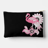 Flamingo Vibes Only Zwart Roze Flamingo Etui (Achterkant)
