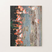 Flamingo Vijver Singapore. Legpuzzel (Verticaal)