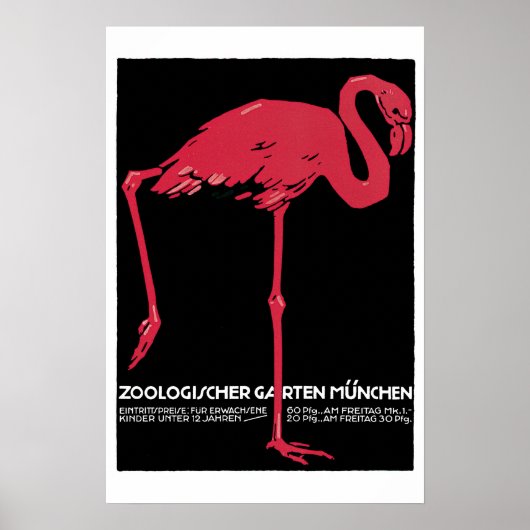 Flamingo Vintage Travel Poster (Voorkant)