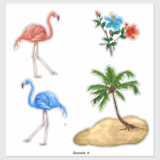 Flamingo Vinyl Aangepaste Sticker