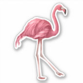 Flamingo Vinyl Aangepaste Sticker (Voorkant)