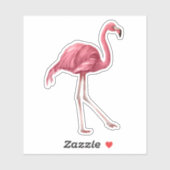 Flamingo Vinyl Aangepaste Sticker (Vel)