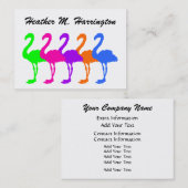 Flamingo Visitekaartje (Voorkant / Achterkant)