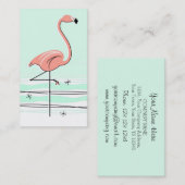 Flamingo visitekaartje green (Voorkant / Achterkant)