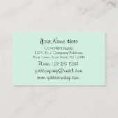 Flamingo visitekaartje green (Achterkant)