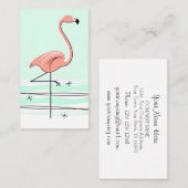 Flamingo-visitekaartje Visitekaartje (Voorkant / Achterkant)
