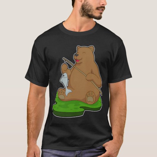 Flamingo Visser Visser Vissersstok T-shirt (Voorkant)