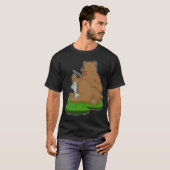 Flamingo Visser Visser Vissersstok T-shirt (Voorkant volledig)