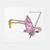 Flamingo Vist Fisher Gevist staaf Fleece Deken (Voorkant (Horizontaal))
