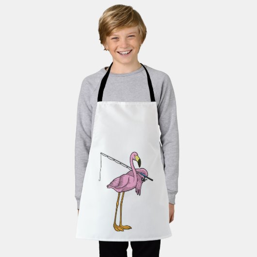 Flamingo Vist Fisher Gevist staaf Schort (Gedragen)