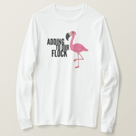 Flamingo Vlok Moederschap Lange hoes T-Shirt