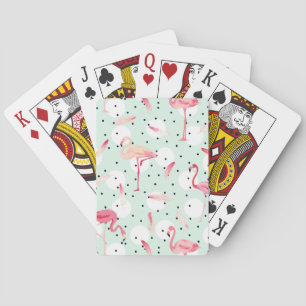 Flamingo Vogel Met Veren Pokerkaarten