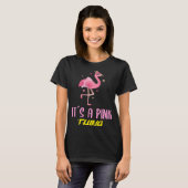 Flamingo Vogel Roze Flamingo Flamingo Leuk T-shirt (Voorkant volledig)
