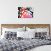 Flamingo Vogelfotografie Canvas Afdruk (Insitu (Slaapkamer))