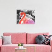 Flamingo Vogelfotografie Canvas Afdruk (Insitu (Woonkamer))