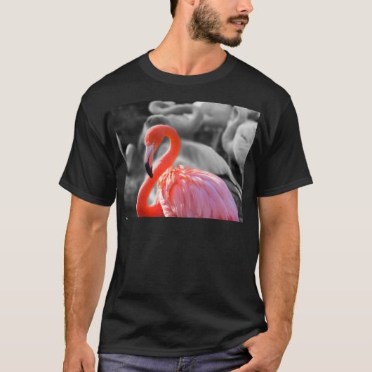 Flamingo Vogelfotografie T-shirt (Voorkant)