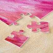 Flamingo Vogelroze Natuur Tropical Beach Summer Legpuzzel (Zijkant)