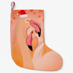 Flamingo Vogels Kerst Sok Kleine Kerstsok