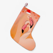 Flamingo Vogels Kerstkous Kleine Kerstsok (Voorkant (Hangend))
