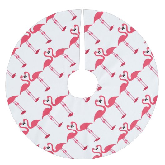 flamingo-vogels-liefde kerstboom rok (Voorkant)