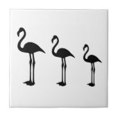 Flamingo Vogels met een minimumfrequentie Tegeltje (Voorkant)