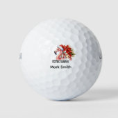 Flamingo voor Florida Golfer Golfballen (Voorkant)
