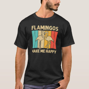 Flamingo voor mannen Roze flamingos Vintage 70 s T-shirt