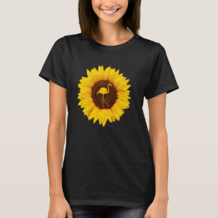 Flamingo Voor Vrouwen Mannen Vogel Dier Zonnebloe T-shirt