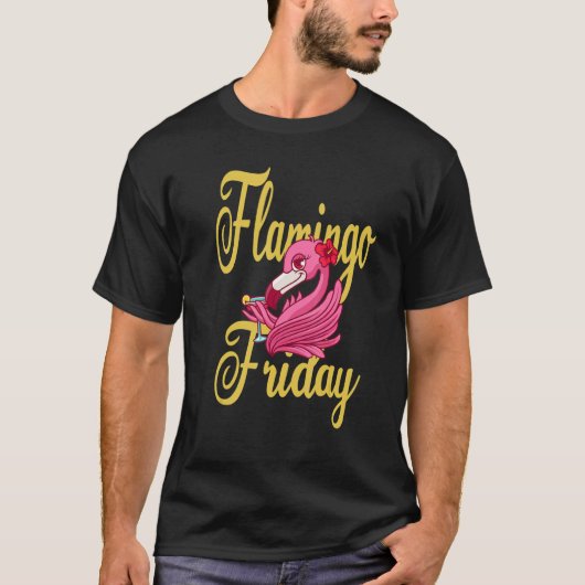 Flamingo vrijdag 1 t-shirt (Voorkant)