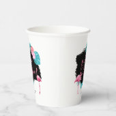 Flamingo vrijgezellenfeest Bruidsvlucht ID930 Papieren Bekers (Rechts)