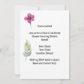 Flamingo-Vrijgezellenfeest Kaart (Achterkant)