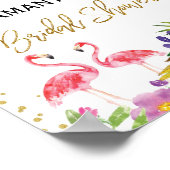 Flamingo Vrijgezellenfeest Tropical Luau Welcome S Poster (Hoek)