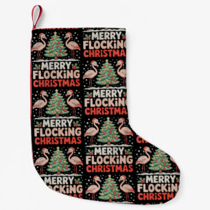 Flamingo Vrolijk Flocking Kerstmis Grappige Kerstm Kleine Kerstsok