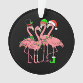 Flamingo Vrolijk Kerstfeest Grappig Flamingo Lover Ornament (voorkant)
